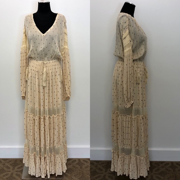 TOO LATE** Free People Sada Dress Maxi Ivory NEW - Picture 6 of 8